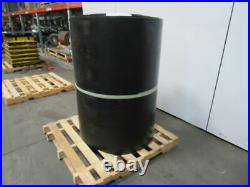1/2 Thick 3-Ply Heavy Duty Black Smooth Rubber Conveyor Belt 132'L x 48W