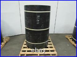1/2 Thick 3-Ply Heavy Duty Black Smooth Rubber Conveyor Belt 132'L x 54W
