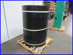 1/2 Thick 3-Ply Heavy Duty Black Smooth Rubber Conveyor Belt 220'L x 54W