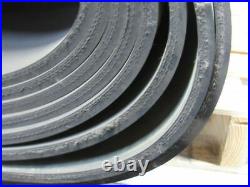1/2 Thick 3-Ply Heavy Duty Black Smooth Rubber Conveyor Belt 35'L x 48W