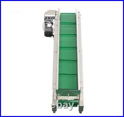 1.5m Ramp Conveyor Portable Inclined Belt Conveyor with Discharge hopper