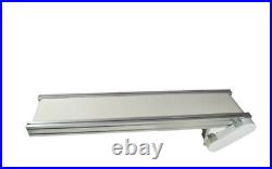 110V 120W White PVC Belt Conveyor Length 47.2in Width 7.8in Usage Widely Newest