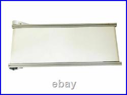 110V 47.2 inch Electric PVC Belt Conveyor Machine White Color 15.7'' Wide