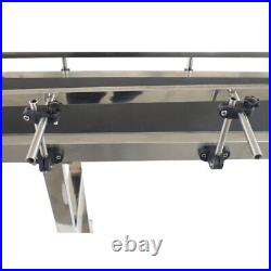 110V 47.27.8 PVC Belt Conveyor with Double Guardrail Stainless Steel