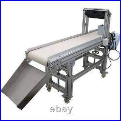 110V 5911.8 Canvas Belt Conveyor Height Adjustable Aluminum Alloy Body