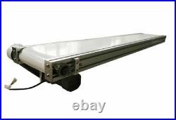 110V 597.8 PVC And Aluminum White PVC Belt Conveyor (1.5m20cm) 120W Newest