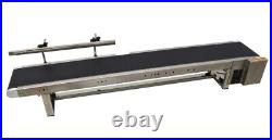 110V/60W Desktop Conveyor Machine With One Fence PVC Belt Automatic Speed Motor