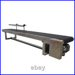 110V/60W Desktop Conveyor Machine With One Fence PVC Belt Automatic Speed Motor