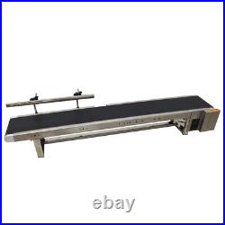 110V Industrial Desktop Belt Conveyor System 59×7.8 Speed Variable Transport