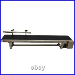 110V Industrial Desktop Belt Conveyor System 59×7.8 Speed Variable Transport