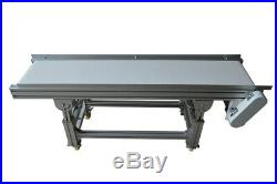 110V PU Belt Conveyor System 59inch Long 11.8inch Wide 0-18m/min Speed Adjust