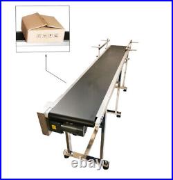 110V PVC Belt Conveyor 82.611.8 Adjustable Speed Stainless Steel