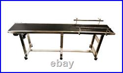 110V PVC Belt Conveyor 82.611.8 Adjustable Speed Stainless Steel