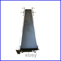 110V PVC Belt Conveyor 82.6L11.8W Stainless Steel Body Adjustable Speed