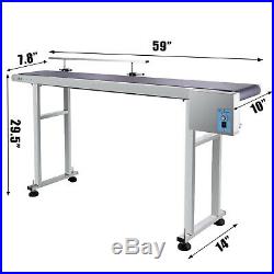 110V PVC Belt Electric Conveyor Machine With Stainless Steel