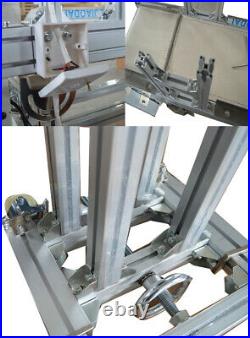 110V Packaging Machine White Belt Conveyor 59×11.8inch Conveyor Heat Resistant