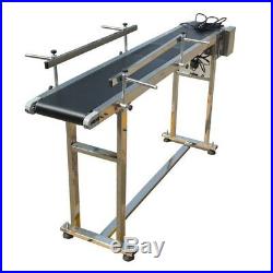 110V Stainless Steel PVC Belt Electric Conveyor Machine For Conveying Bottles