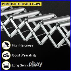 110lbs Expandable Gravity Galvanized Steel Roller Conveyor Belt For Warehouses