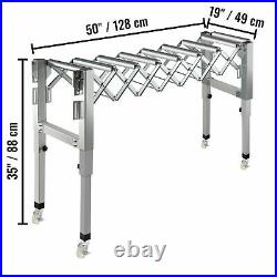 110lbs Expandable Gravity Galvanized Steel Roller Conveyor Belt For Warehouses
