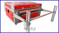 130W 1810 CO2 Fabric Laser Cutter Machine/Auto Roll Feeding Conveyor Belt 1.81m