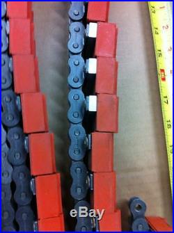 163 Hitachi ANSI-50 Attachment Roller Chain with Rubber Pads Conveyor Belt Part