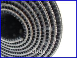 2 Ply Black Rough Top Incline Conveyor Belt 11' X 17-1/4 X 0.274