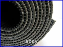 2 Ply Black Rough Top Incline Conveyor Belt 13' X 21-1/2 X 0.273
