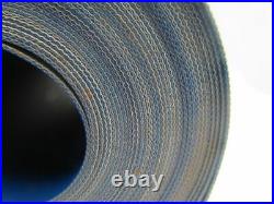 2-Ply Blue PVC Rubber Smooth Top Conveyor Belt 14-7/8x37' Length. 052 Thick