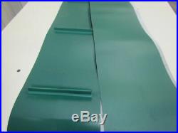 2-Ply Green PVC/Rubber Conveyor Belt Cleated/Flights 13.81x29' Length Endless