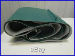 2-Ply Green PVC/Rubber Conveyor Belt Cleated/Flights 13.81x29' Length Endless