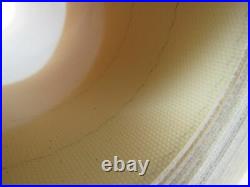2-Ply White/Clear Polyurethane Smooth Top Conveyor Belt 40' X 11 X 0.150