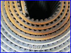 2 ply black PVC rubber rough top incline conveyor belt 65ft x 13-5/8