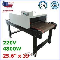 220V 4800W T-shirt Conveyor Tunnel Dryer 5.9ft x 25.6 Belt for Screen Printing