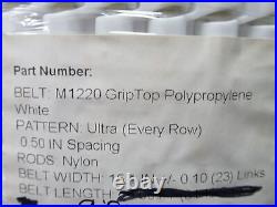 228528 New-No Box Habasit HPM1220GTWPP15-9' Conveyor Belt M1220 15.1W x 9'L