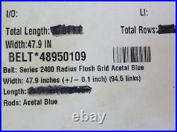 228621 New-No Box Intralox 48950109-11 Conveyor Belt11' L x 47.9W