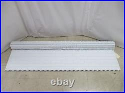 229252 Old-Stock Intralox SER-800-7 Flat Top White Conveyor Belt 5'W x 7'L