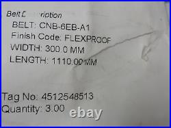 236877 New-No Box Habisat CNB-6EB-A1 Conveyor Belt 300mmWidth x 1110mm Length