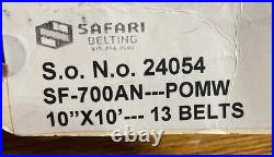 24054 New-No Box, Safari Belting SF-700AN POMW Conveyor Belt, 10 X 10