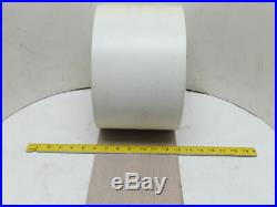 3-Ply White Smooth Top Rubber Conveyor Belt 7-1/8 Wide 66' Long 1/8 Thick