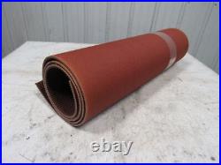 3 ply red rubber rough top incline conveyor belt 7' X 30-1/2 X 0.313