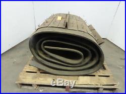 4-Ply Extreme Duty Black Metal Cleated Conveyor Belt 0.478Tx19'6Lx36W