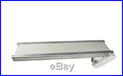 42x8 in Desktop Electric Conveyer Systerm with White PVC Belt Aluminium Alloy