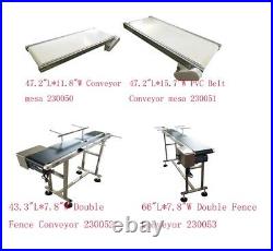 43-82.6 Variety Width & Length Belt Conveyor Systerms Transport Machine 110V