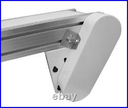 47.2''x15.8'' White PVC Belt Conveyor Machine Electric Transport Tool 110V