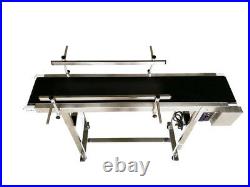47 x. 8 Short Conveyor Systerm Stainless Steel Transfer Equipment PVC Belt
