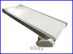 47x 15.7 Belt Conveyor White PVC Belt Transporter Machine Table Type