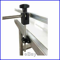 53x12 Electric Belt Conveyor White PVC Belt Industrial Transit Double Guard Bar