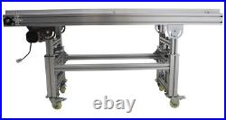 59? X11.8? Electric Conveyor PU Belt Adjustable Speed Transport Machine 110V 120W
