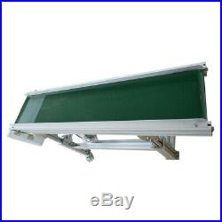 59 inch Aluminum Single Deck Incline Conveyor Equipment 11.8 Wide Belt Conveyor