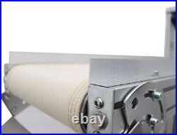 59'' x 11.8'' Belt Conveyor White Canvas Heat Resistant with Fan 110V 120W
